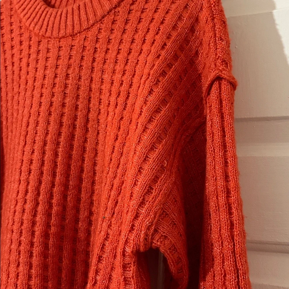 SO Vibrant Orange Knit Sweater - Picture 6 of 9